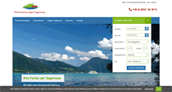 Desktop Screenshot of ferienwohnungentegernsee.de